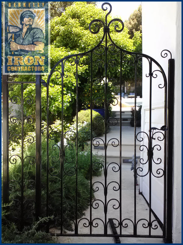 Wrought Iron Courtyard Gate - Berkeley, CA