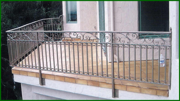 Wrought Iron Balcony Railing - San Francisco